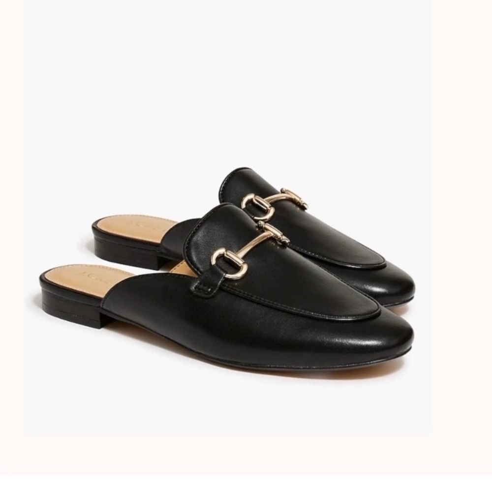 J. Crew Black Mule Loafers Size 8 NWT Brand New!